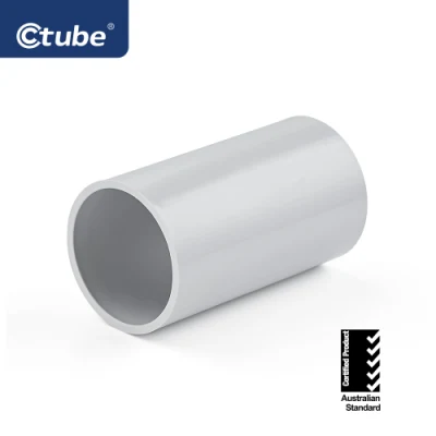 16mm 25mm Grey Color UV Resistant PVC Electrical Conduit Fittings Solid Coupling