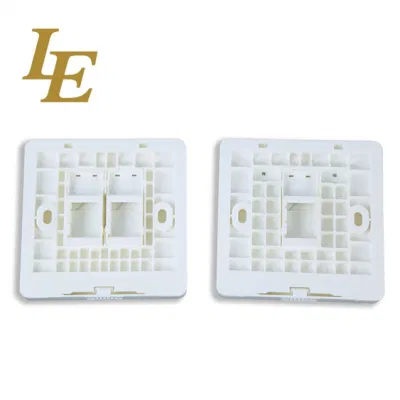  Le Plastic Cat5e UTP 2 Ports Data Outlet Fiber Optic Faceplate