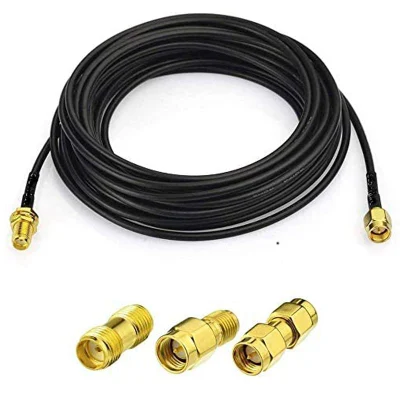with Pigtail RF Extension Cable for Antennas Low Loss Coaxial Rg58 N Type Male to SMA Male 3m Rg Series, Low Loss Cable RF Device