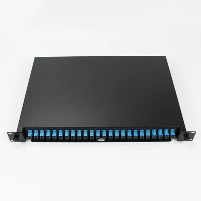  High Quality SC 24 Cores 1U Rack Mount LC Type Fiber Optic Patch Panel