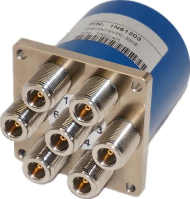  Anti-Vibration High Power 3000 Watt 2 Kilo Watts Sp6t RF Electro-Mechanical Switches with Ttl Control