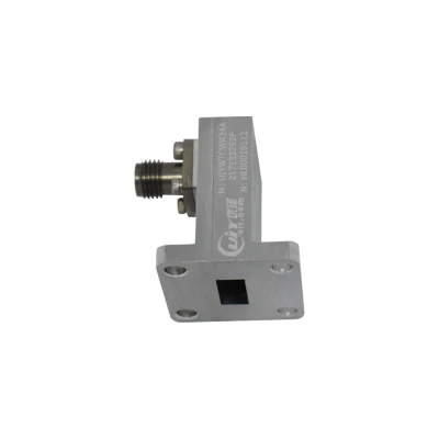 WR34 21.7~33GHz Ka Band Waveguide to Coaxial Adapter with Right Angle