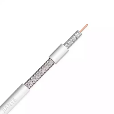  Flexible Round Signal Control Data Communication Coaxial Speaker Rg59 Al Foil Cable
