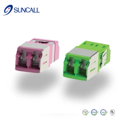 Best Original Suncall LC Sc MPO or APC Fiber Optic Adapter Connector Internal Shutter Is Duplex and Quad Coupler for FTTH Data Center Telecom Sm mm Om3/Om4