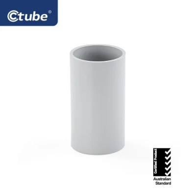 16mm 25mm Grey Color UV Resistant PVC Electrical Conduit Fittings Solid Coupling
