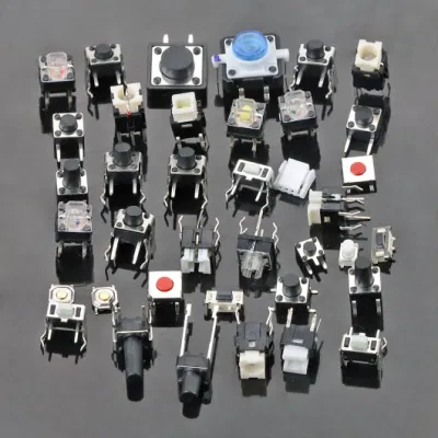 Square LED Push Button Yellow Brown Black Red White Blue Green Micro Tact Mechanical Keyboard Switch