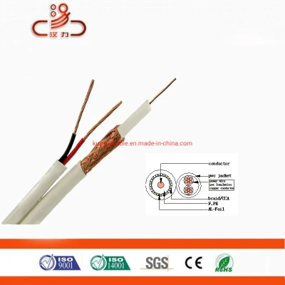 Digital CCTV Signal Rg59+2c Coaxial Cable