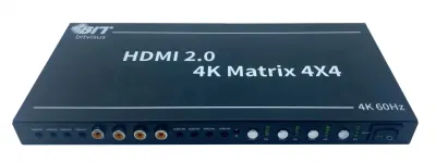  Good Quality Support 3D Video Pdif IR Control Video Wall HDMI Matrix Switch 4X4