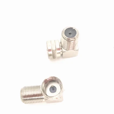 90 Degree Right Angle F RG6 Rg59 Coaxial Connector Adapter