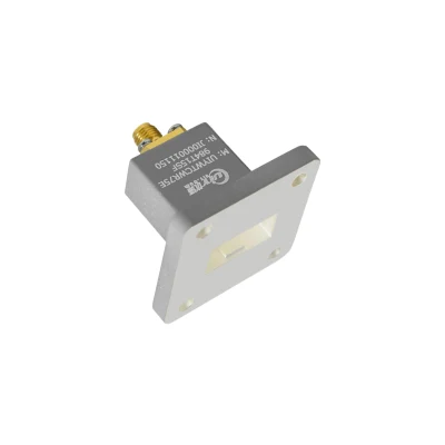 WR75 9.85~15GHz Waveguide to Coaxial Adapter with End Launch 180degree