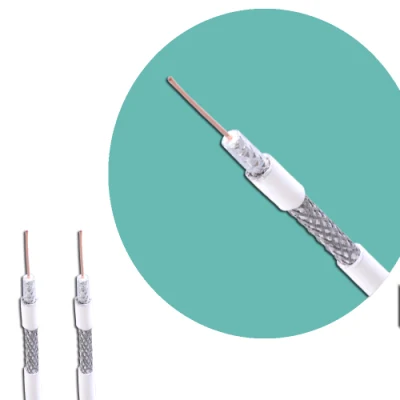  High-Quality RG6 Coaxial Cable Crystal Clear TV and Internet Rg59 Quad Shield Cable