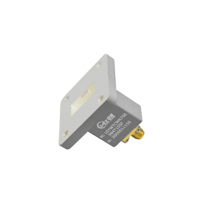 WR75 9.85~15GHz Waveguide to Coaxial Adapter with End Launch 180degree