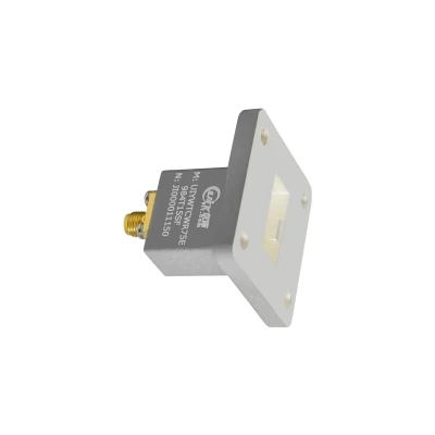 WR75 9.85~15GHz Waveguide to Coaxial Adapter with End Launch 180degree