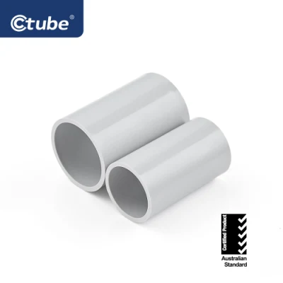  Manufacturer 16mm 20mm 25mm PVC Electrical Pipe Fittings Round Solid Couplings