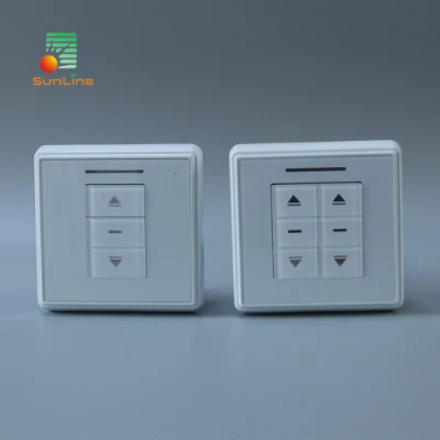 Roller Shutter AC Motor or DC Motor Remote Control Wall Type Switch