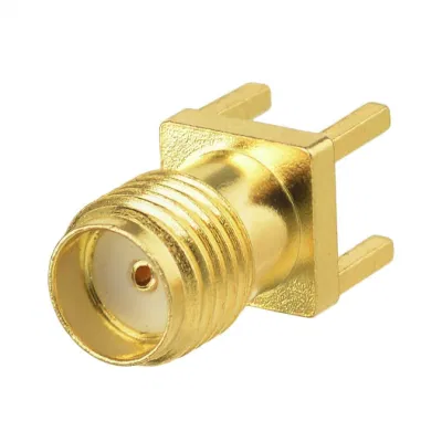 RF Coax Connector SMA Female Jack Solder PCB Board Mount Straight Adapter for Rotating Antenna Assembly