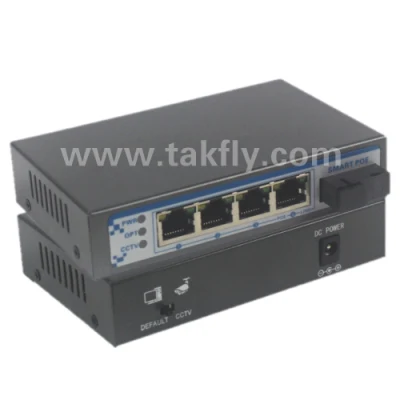  4 Port Smart Power Supply Poe Switch (Fiber port)