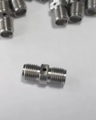  SMA Female to SMA Female RF Coaxial Adapter Microwave Millimeter Wave Testing Adapter, Low Vswr@ 26.5g