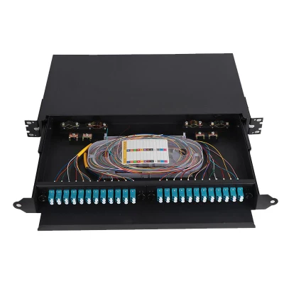  Sc Upc APC Rack Mount ODF 12 24 36 48 72 96 144 288 Port Optic Distribution Frame