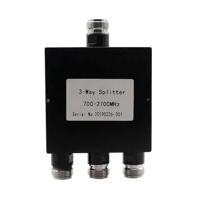  High Isolation 50W 300-500 MHz N Female Connector 3 Way Waterproof Power Divider Combiner
