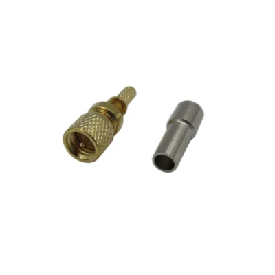  RF Coaxial 10-32 M5 Male Plug Microdot Crimp Connector for Rg316 Rg174 LMR100 Cable