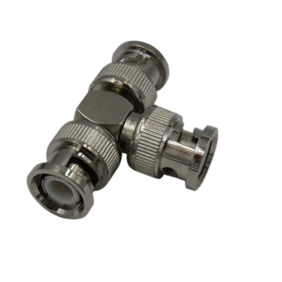  50ohm RF Coaxial BNC Male to BNC Male to BNC Male T Shape Connector Adaptor