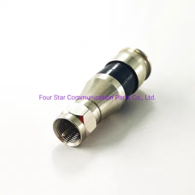  75ohm Rg11 Cable Antenna Wire Electrical Waterproof RF Coaxial F Type Plug Male Compression Type CCTV Camera Connector