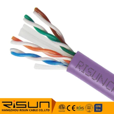 CAT6 F/UTP Bare Copper Communication Cable, 4-Pair, 1000FT