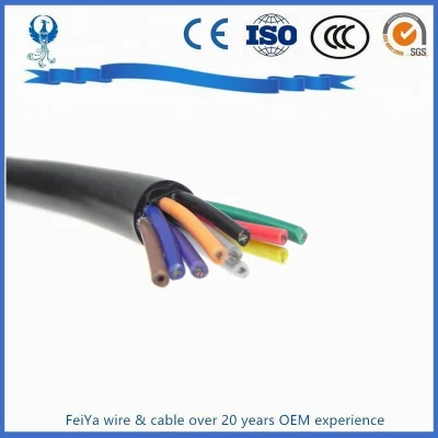 Nyy H07rn-F Spt Copper Conductor PVC Insulated Parallel Flat 16 AWG Lamp Wire Spt Control Electric Wire Coaxial Waterproof Rubber Cable