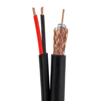  Rg59 Rg9 Coaxial Cable with 2 Core Power Cable Rg58 Rg 11 RG6 Coaxial with Power Rg 6 Rg59 Coaxial Cable with Power