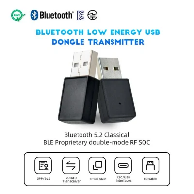  Feasycom Mini Laptop 2.4GHz Iot Double-Mode RF Soc Programmable USB Bluetooth Dongle Adapter