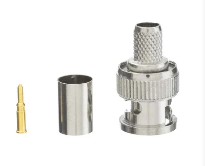  BNC Male Connector Adapter for CCTV Camera Coax Cable Plug