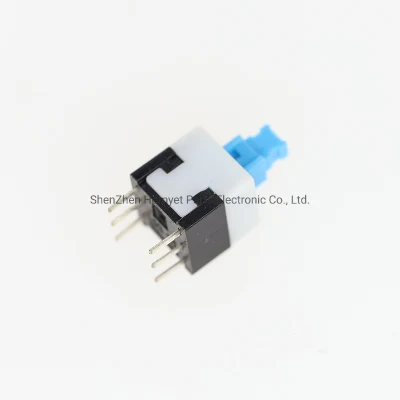 China Manufacture Push Button Switches 7*7mm Self-Locking Switch Push Button Switch with DIP Type