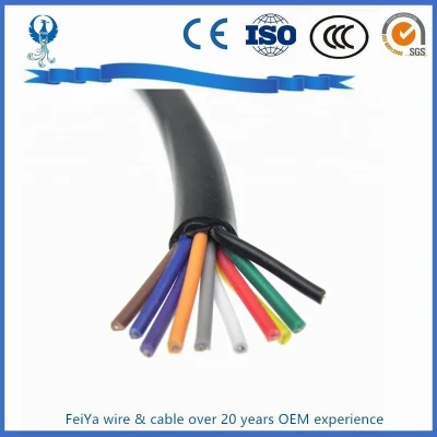 Nyy H07rn-F Spt Copper Conductor PVC Insulated Parallel Flat 16 AWG Lamp Wire Spt Control Electric Wire Coaxial Waterproof Rubber Cable