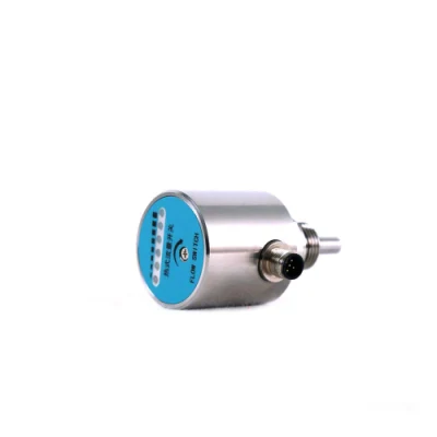  M12 PNP Spdt Output IP67 High Accuracy Stainless Steel Digital Oil Water Liquid Thermal Flow Switch