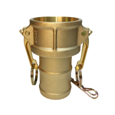  Brass Type C Female Coupler Hose Shank Camlock Fittings Connector with Groove Adapter