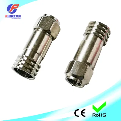  Rg11 F Crimp CATV Connector for Coaxial Cable (pH3-1052)
