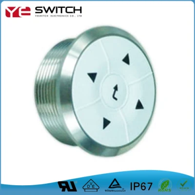 IP67 Waterproof on-off Navigation Switch with LED Light