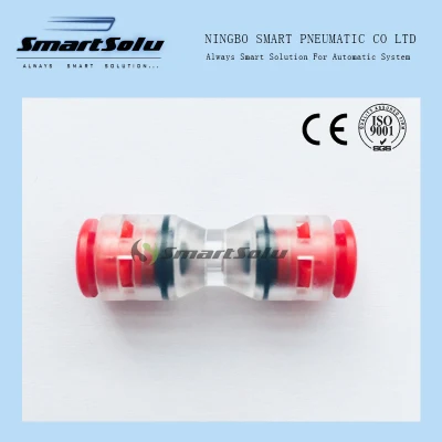 5mm Straight Push in Gas Block Quick Coupler Microduct Connectors