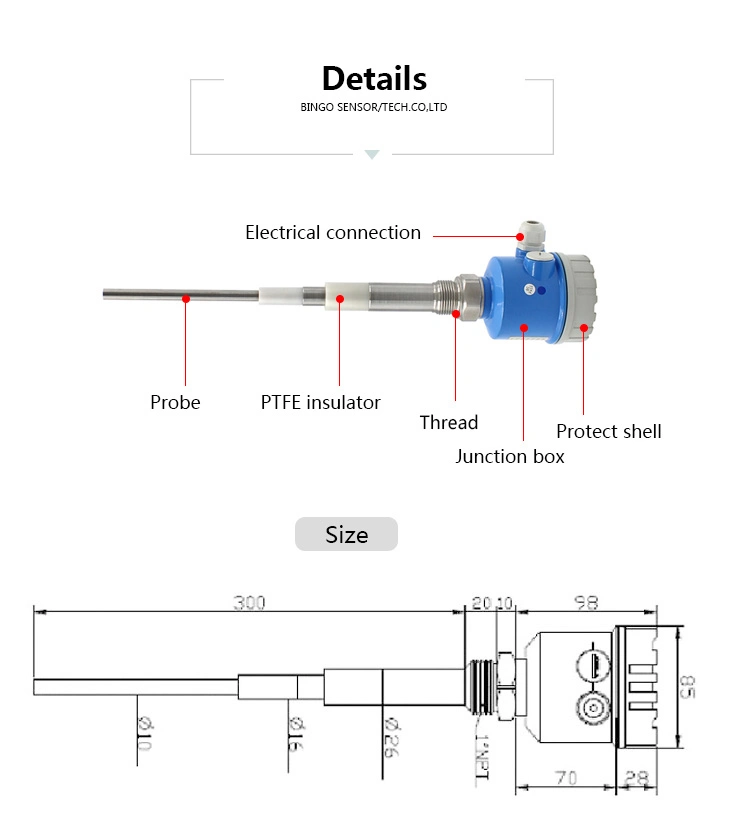 Admittance Level Meter RF Capacitance Liquid Level Meter Liquid Level Switch