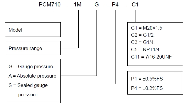 PCM710 ISO9001 CE RoHS China Factory Industrial Digital Pressure Switch