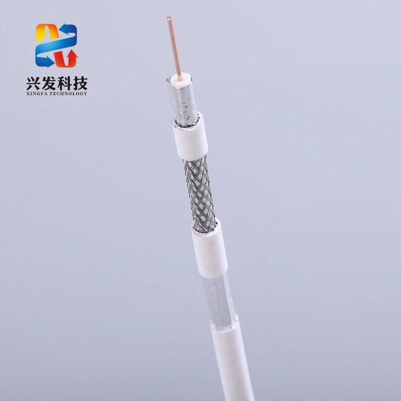 High-Quality RG6 Coaxial Cable Crystal Clear TV and Internet Rg59 Quad Shield Cable