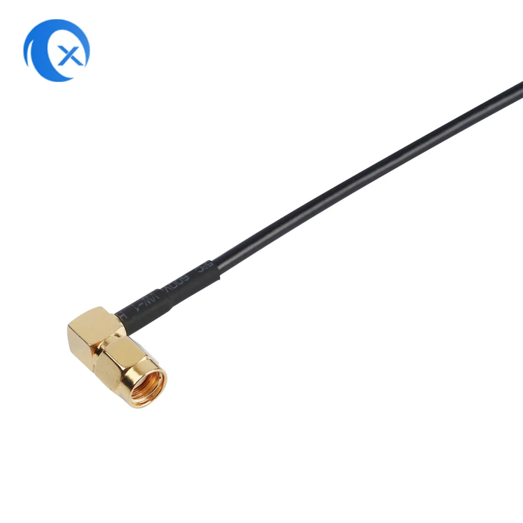 Customized SMA Male Connector Center Pin Jumber Wire Gold Plated with Rg174 RF Coaxial Cable Assemblies