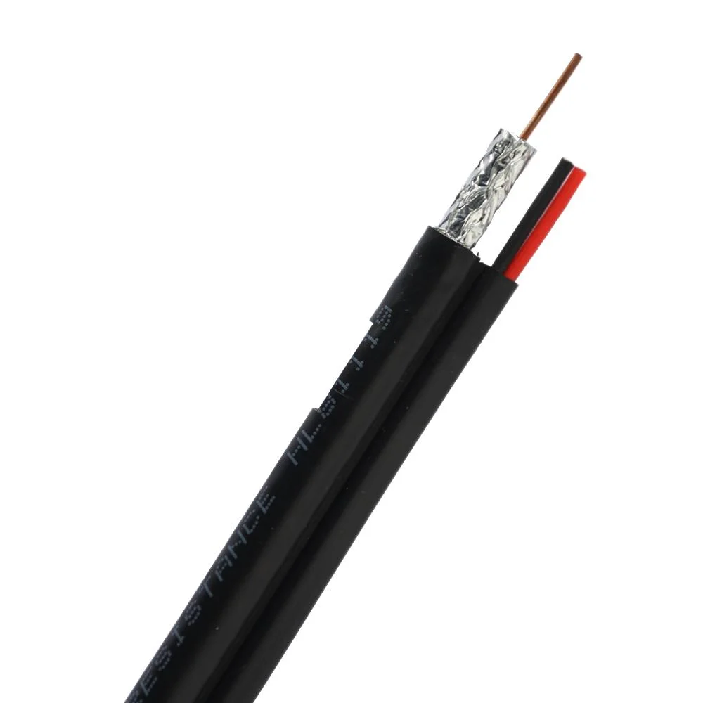 RG6+2c Power Shield Black/White Color Coaxial Cable