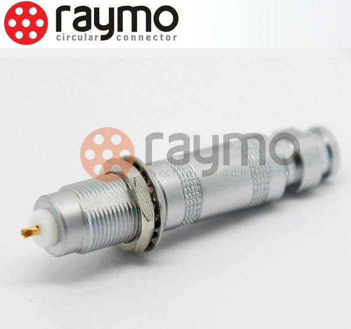 S Series Straight Plug with Cable Collet in Size 00s Coax 50 Ohm Circular Connector