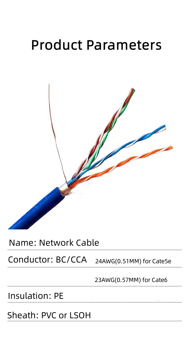 FTP Cat5e Signal Control Data Communication Coaxial Speaker Wire LAN HDMI Computer Network Cable