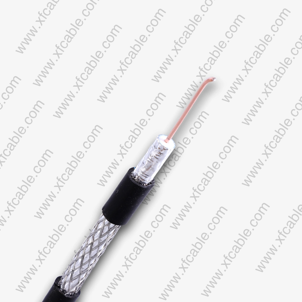 High-Quality RG6 Coaxial Cable Crystal Clear TV and Internet Rg59 Quad Shield Cable