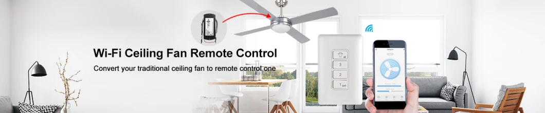 Ceiling Fan Remote Control RF Switch Timer Selection