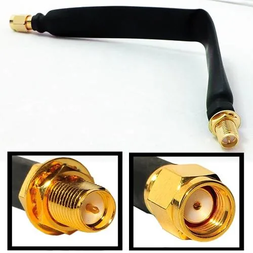 300mm Flat Coaxial Antenna Rpsma Male to Rpsma Female Door Window Cable