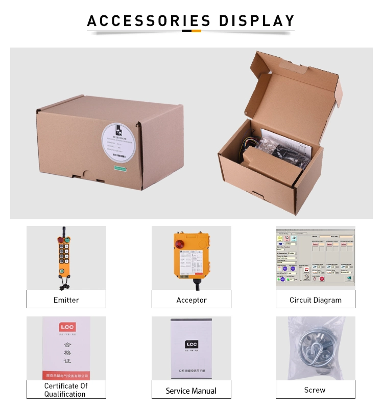 F24-8s Telecrane Manufacturers Hot Selling Industrial Wireless Remote Control on off Switch for Overhead Cranes